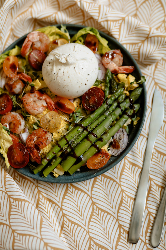 RECEPTE // Burrata salāti ar garnelēm