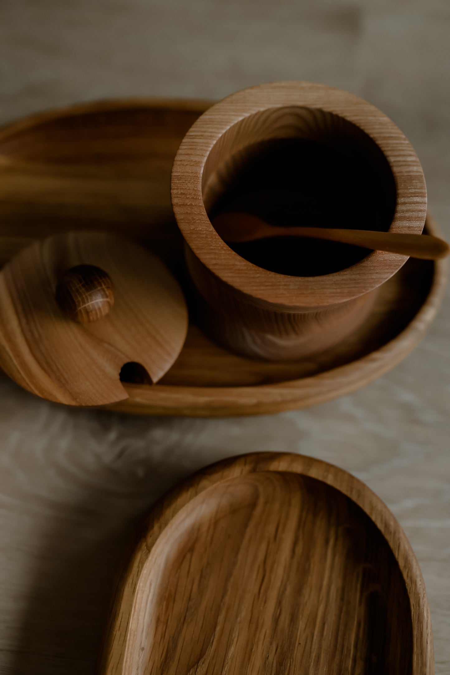 Cukura/sāls trauks, ieliekts dizains